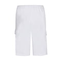 thumbnail image 2 of Abcnature Men's Athletic Shorts, Sports Gym Running Short Pants, Men's Pleated Lace Solid Color Fitness Sports Five-point Shorts, Cargo Casual Hiking Shorts White 3XL, 2 of 3