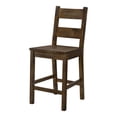 thumbnail image 2 of Furniture of America Belton Wood Counter Height Chair in Rustic Oak (Set of 2), 2 of 6