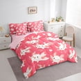 thumbnail image 3 of Castle Fairy Cute Salamander Bedding Comforter Set,Kawaii Axolotl Full Bedding Set, 3 of 8