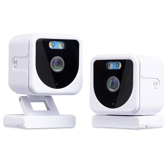 Geeni Mini 1080P Indoor/Outdoor Security Geeni WiFi Camera, 2-Pack - Motion & Sound Detection, Night Vision , 2-Way Audio, Alexa & Google Compatible