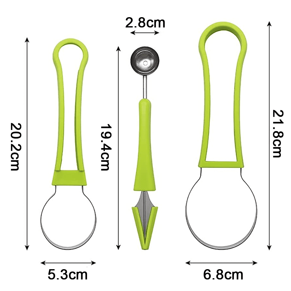 17 Pack Melon Baller Scoop Set - 4 in 1 Stainless Steel Fruit Tool Set  Fruit Scooper Seed Remover with Fruit Vegetable Cutter Shapes Set Fruit  Peeler