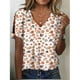 thumbnail image 2 of Blusa HOTYD para mujer, manga corta, algodón, estampado floral, estilo bohemio, 2 of 2