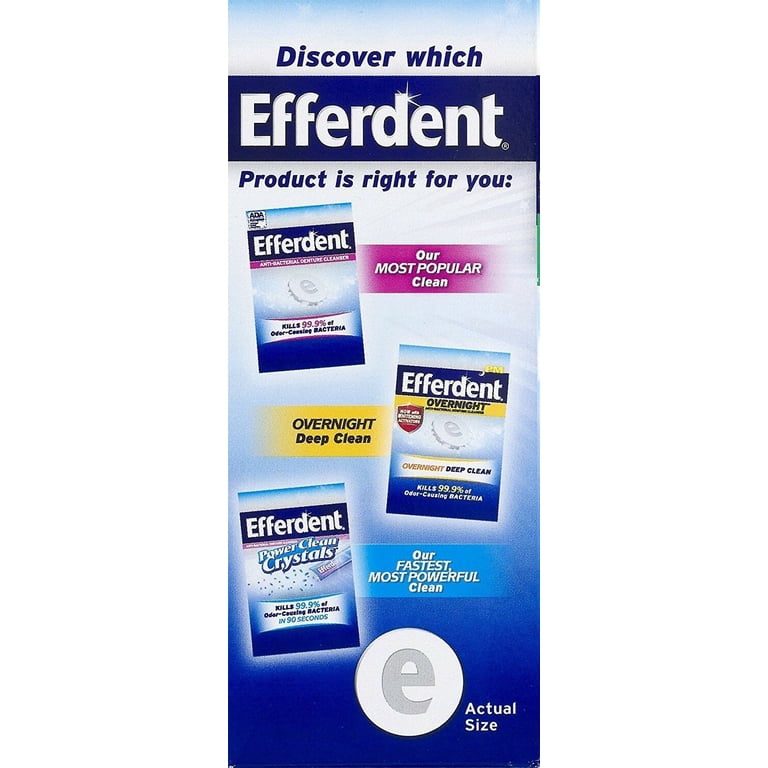 Efferdent Plus Mint Antibacterial Denture Cleanser Tablets, 90 Count photo 6