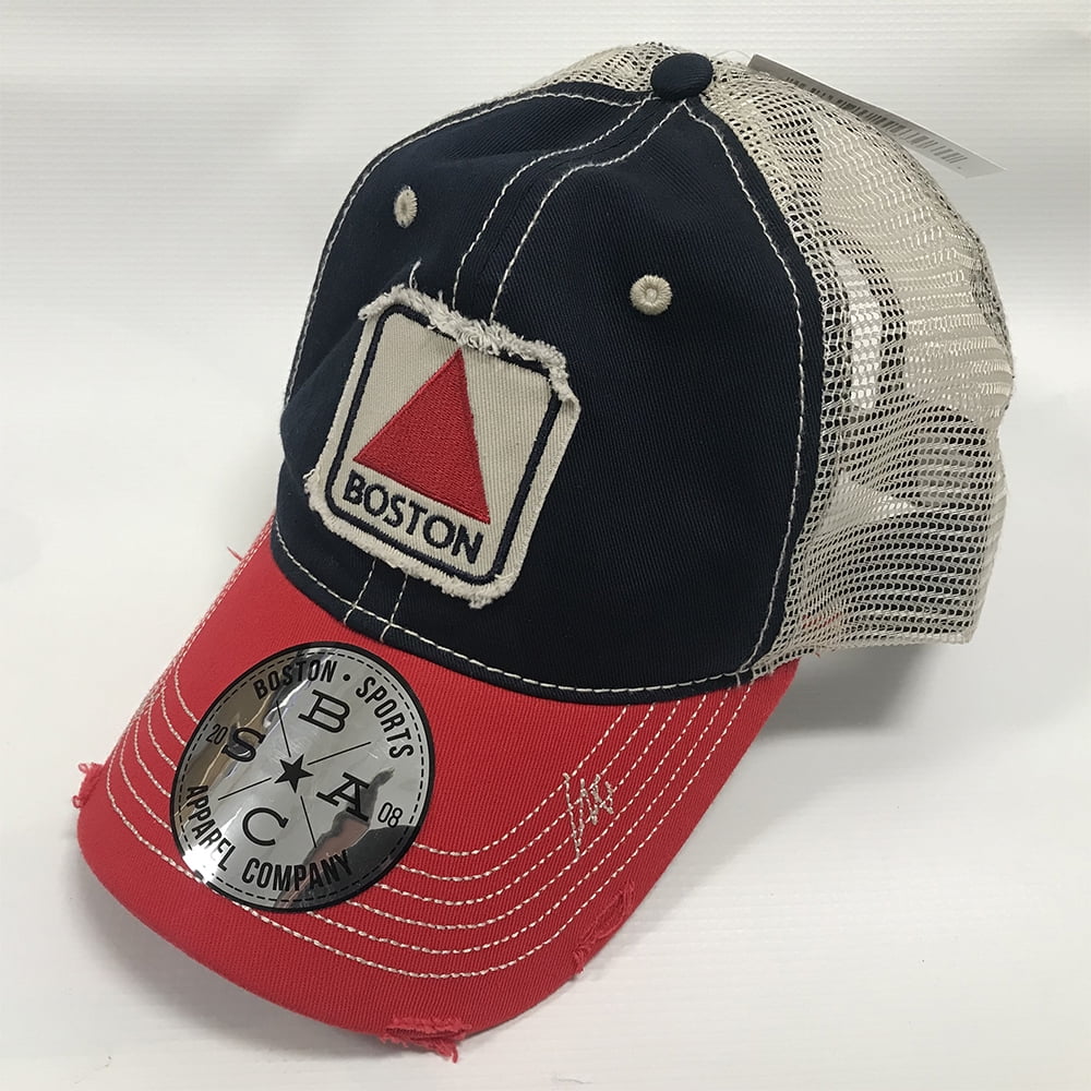 Boston Sports Apparel Trucker Hat Boston Citgo Navy/Red