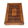 thumbnail image 4 of Ufine Bamboo Tea Tray 19.7 Inch Large Tea Serving Tray, Water Storage, Drainage, Chinese Gongfu Tea Table, Gift Set for Home Office, 4 of 7