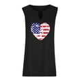 thumbnail image 5 of Fourth Of July Shirts for Women Tank tops Patriotic Graphic Oversized Blouses Summer Casual Going Out Pullover Tops, 5 of 6