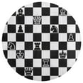thumbnail image 3 of Chessboard Round Carpet Circle Rug Outdoor Patio Area Rug Washable Large Area Rugs Hallway Room Decor Fitness Mats, 3 of 8