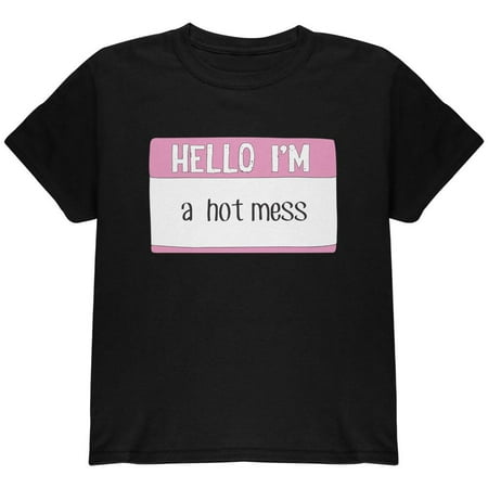 Halloween Hello I'm a Hot Mess Youth T Shirt
