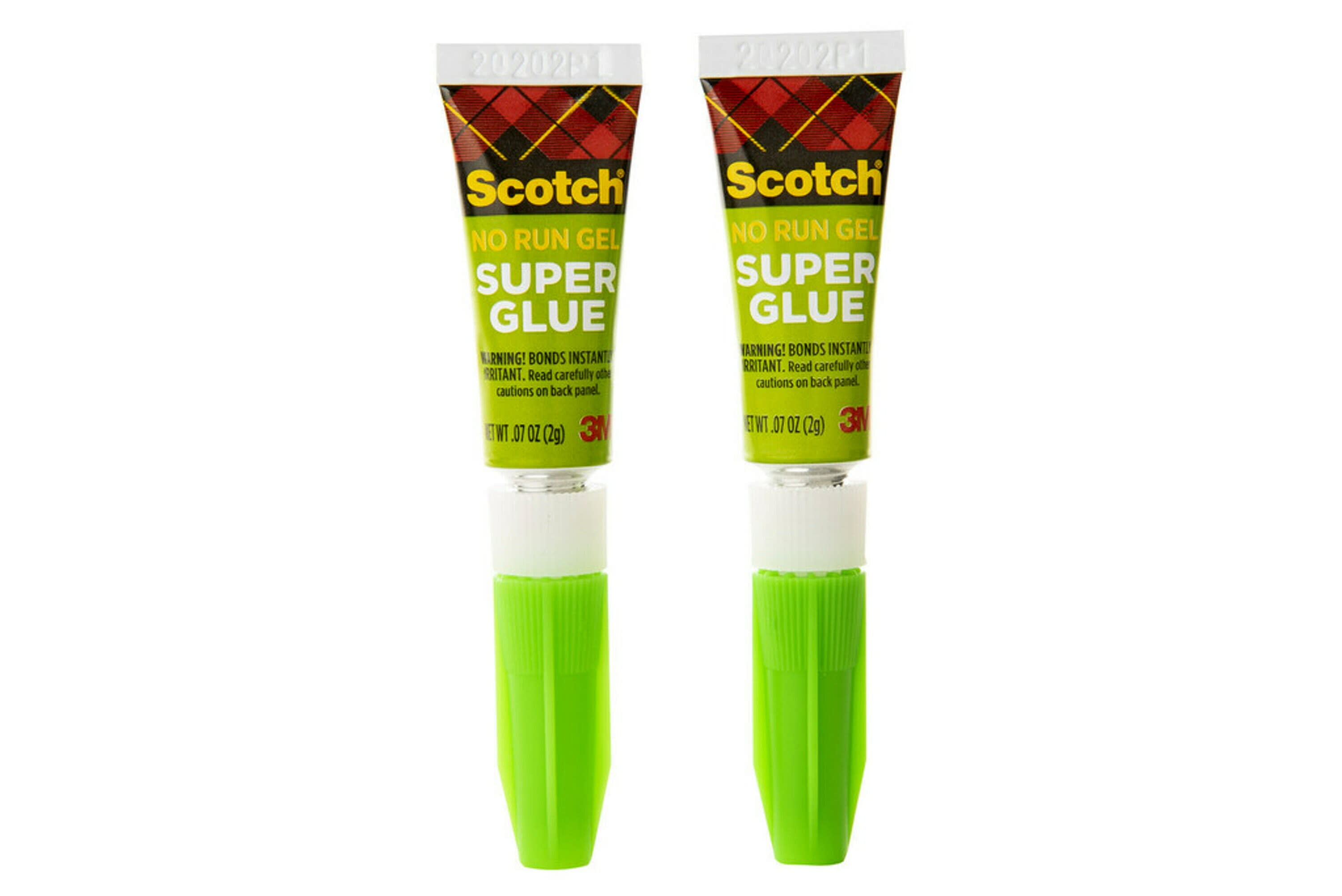 Scotch AD119 Single Use Super Glue, 1/2 Gram Tube, No-Run Gel, 4/Pack