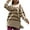 Beige, variant on Women's Winter New Round Neck Sweater Pullover Long Sleeve Tops Casual Loose This Year's Popular Striped Sweater Sweater Black M