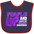 thumbnail image 3 of Inktastic Purple Up Epilepsy Boys or Girls Baby Bib, 3 of 4