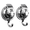 Silver, variant on Wekvgz Suction Cup Hooks 2PCS Heavy Duty Suction Cup Hooks for Shower Wall, Shower Hooks for Indoor Shower, Towel, Robe and Loofah Hook, Polished Plated, Silver hook