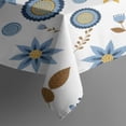 thumbnail image 3 of Pioneer Flower Floral Print Pattern Rectangle Tablecloth 60"x84", Waterproof Polyester Table Cloth, Wipeable Spillproof for Dining Camping Indoor Outdoor, 3 of 5