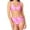Pink, variant on Jacenvly 2024 Bikinis for Juniors 2 Piece Skin-Friendly Ladies Women's Bathing Suit 2 Piece Tie-Dyed Bikini Bottoms Swimsuits for Women Multicolor Cozy Beach Bikini Wrap Black