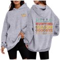 thumbnail image 2 of WEAIXIMIUNG Robe Sweat à Manches Courtes pour Femmes Col Rond Décontracté avec Poche Imprimé Lettres Anglaises, 2 of 5