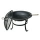 thumbnail image 5 of Parrilla para hoguera de leña, metal duradero, rejilla con cubierta de pantalla contra chispas, hoguera para acampar en el patio trasero Zulema Pozo de fuego ardiente, 5 of 8
