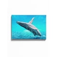 thumbnail image 1 of Whale Jumping Backwards 20x30 Canvas -Image by Shutterstock,, 1 of 3
