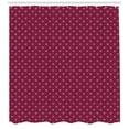 thumbnail image 3 of Ambesonne Fleur De Lis Shower Curtain, Noble Medieval Pattern, 69"Wx75"L, Dark Magenta White, 3 of 3