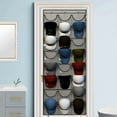 thumbnail image 4 of ZYLER- Wall Hanging Hat Organizer 24 Deep Pockets Behind Door Hat Protect Storage Rack, 4 of 6