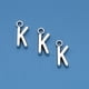 thumbnail image 2 of 50pcs alfabeto inglés K colgante encantos de aleación accesorios de fabricación de joyas de bricolaje para collar pulsera (plata antigua), 2 of 6