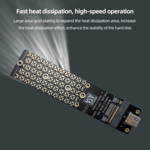 NGFF M.2 To USB3.1 Type-C Converter JMS580 Chip for 2230/2242/2260/2280 SSD
