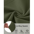 thumbnail image 5 of Merokeety Womens Summer T Shirt Dresses Crew Neck Tie Waist Midi Dress Armygreen xl, 5 of 8