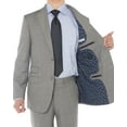 thumbnail image 7 of LN LUCIANO NATAZZI Men's Two Button Suit Side Vent Jacket Super 160'S Wool Suit Gray, 7 of 7