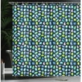 thumbnail image 3 of Ambesonne Quartz Shower Curtain, Abstract Modern Diamonds Art, 69"Wx70"L, Dark Reseda Green, 3 of 4
