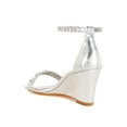 thumbnail image 5 of Jumera Metallic Pearl Embellished Wedges, 5 of 9