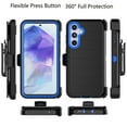 thumbnail image 2 of Galaxy A55 5G Case,Takfox Samsung Galaxy A55 5G Holster Phone Case with Built-in Screen Protector Swivel Belt Clip [3 Layers] Heavy Duty Full Body Protection Shockproof Kickstand Cover - Black, 2 of 8