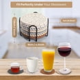 thumbnail image 4 of SHAGUOZHOU round Dinner Table Set for 5 Table Dining Set for 4 Circular Coa Sters For Drinks Coa Sters For Coffee Table 8 Pack Coa Ster Coa Sters For Drinks Absorbent Boho Coa Sters Coa Sters For, 4 of 8