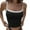 Black, variant on Womens Basic Summer Scoop Neck Tank Top - Sleeveless Workout Shirt, Removable Pads