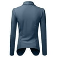 thumbnail image 3 of Doublju Women's Long Sleeve Draped Wide Shawl Lapel Blazer with Plus Size, 3 of 4
