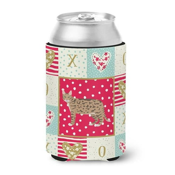 Carolines Treasures California Spangled 2 Cat Love Can or Bottle Hugger Can Hugger multicolor