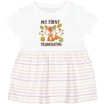 thumbnail image 3 of Inktastic My First Thanksgiving with Fall Fox and Leaves Girls Baby Dress, 3 of 5