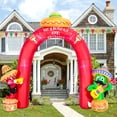 thumbnail image 3 of DomKom 9FT Cinco De Mayo Inflatables Outdoor Decorations,Blow Up Archway with Cactus and Chilly, Yard Colorful Mexican Carnival Festivals with Built-in LEDs for Garden Lawn Indoor Fiesta Decor, 3 of 8