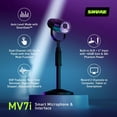 thumbnail image 3 of Micrófono Shure MV7i Smart USB-C y XLR para podcast negro, 3 of 9