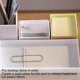 thumbnail image 4 of Caja de almacenamiento de papel para mensajes Ficarrico, caja de notificación de color plástico, caja para tarjetas de presentación, caja de calcomanías para mensajes, 4 of 5
