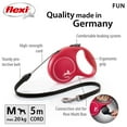 thumbnail image 2 of Flexi FUN Medium 5m Cord Retractable Dog Leash, 2 of 8