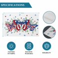 thumbnail image 6 of Blue Red Butterfly 4th of July Placemats Set of 6, Stars Independence Day Leaves Placemats for Dining Table, Place Mats for Kitchen Tabletop, Waterproof Wipeable Dining Table Mats Set, 6 of 9