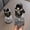 X-152Black, variant on YMNXA Children Baby Girls Sandals Pearl Rhinestones Shining Soft Sole Flat Sole Non Closed Toe Comfortable Fashion Performance Dance Shoes For Party Wedding,Beige,21