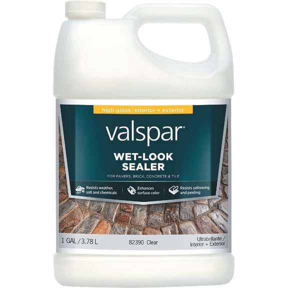 Valspar High Gloss Sealer Wet Look - Clear - 1 Gal