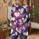 thumbnail image 5 of TaTaai Women's Casual Loose Print Long Sleeve Crew Neck Tops with Functional Pockets Soft Comfy Lightweight Blouse for Fall Daily Street Party Outfits Gift, 5 of 7