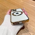 thumbnail image 4 of for iPhone 13 Case Magnetic Clear with Camera Lens Protector Full Protection MagSafe Electroplated Silicone Dust-Proof Net Shockproof Protective Case Cover 6.1 Inch - Gold, 4 of 13