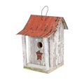 thumbnail image 1 of Home Bazaar HBA-1009S Cabane à Oiseaux Beavertown, Blanc avec Toit Rouge, 1 of 1