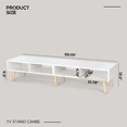 thumbnail image 2 of RichYa Modern TV Stand Console for TVs up to 65"  for Living Room,Office,Bedroom Entertainment Center,White, 2 of 6