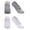 gray white-35 to 42 yards, variant on Double Crosses Strap Design Cotton Yoga Low Cut Socks 2 Pairs For Enhances Grip During Barre And Fitness Classes