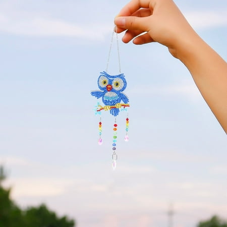 

ERTUTUYI Diamond Painting Point Drill Wind Chime Pendant Handmade DIY Pendant Door Decoration