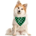 thumbnail image 3 of It''s My Gotcha Day Dog Bandana, Dog Bandana, Green Buffalo Plaid Pet Scarf, Pet Dog Scarf Accessories, Pet Dog Triangle Scarf, Dog Bandana for Dogs, Funny Cute Dog Bandana (C64), 3 of 4
