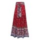 thumbnail image 3 of Gibobby faldas deportivas para mujer Falda estampada de tamaño Falda bohemia plisada suelta con oscilante grande informal(Rojo， M), 3 of 5